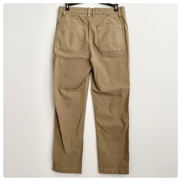 NEW Madewell Tan Stovepipe Fatigue Pants Tencel Lyocell Edition US 27 - Picture 1 of 9